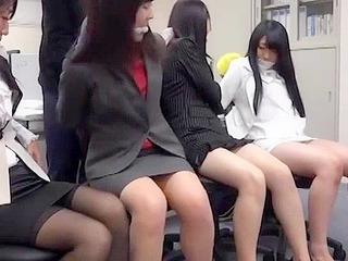 Get fucked by a group of horny Japanese office ladies in stockings and bandages, because nippon is the new XXX destination!